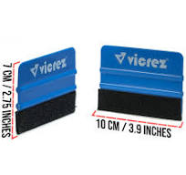 Vicrez Vinyl Squeegee Felt Soft Blue Suede vzt166