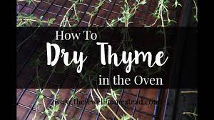I've written earlier about how to freeze fresh basil, and i suspect that many of the other soft herbs can be frozen that way also, although basil combines especially well with the olive oil. How To Dry Thyme In The Oven Youtube