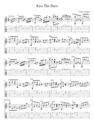 Kiss The Rain - Yiruma - FINGERSTYLE GUITAR