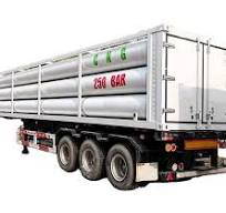 CNG 10 Tube LNG Gas Storage Semi Trailer 20 Feet 40 Feet Fuel Tank Steel  Material
