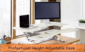 Tresanti adjustable height desk gives us plenty of room to work. 2021 Best Height Adjustable Desk For Macbook Ipad Imac Imac Pro
