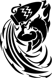 Many aquarians also ink themselves with a water bearer, traditionally a man (believed in ancient greece to be the god aquarius) pouring water. 13 Cool Aquarius Tribal Tattoo Only Tribal