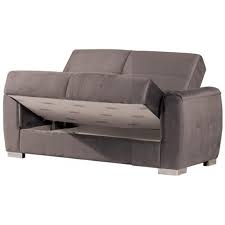Telaio costruito in metallo robusto, può sostenere un carico massimo di 300kg. Argonauta Divano Letto 2 Posti Con Contenitore In Tessuto Colore Tortora 167x91xh 86 Cm Eprice