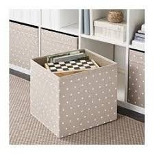 Drona Doboz Bezs Pottyos 33x38x33 Cm Ikea Storage Boxes With Lids Kallax Shelf Ikea