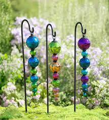 Get it as soon as fri, jul 16. 2 In 1 Colorful Glass Finial Ornaments Set Of 2 Decorative Garden Accents These Gorgeous Glass Fi Glass Garden Art Whimsical Garden Ideas Whimsical Garden