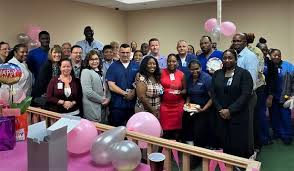 Wellpath Employee S At The Treasure Coast Forensic Treatment Center In Florida Recently Gathered Together To Celebrate Dr Kishma Victor Cno Red Dress Birthday Facebook
