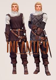 This is sims 4 medieval pack, it contains more items than any pack that i have ever released. Infantry The Sims Medieval Outfit Conversion At Valhallan Sims 4 Updates