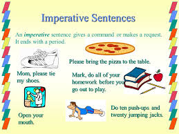 Imperative sentence definition with examples. Sentences Ppt Download