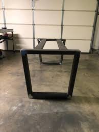 Trapezoid Metal Table Base Dining Table Legs Metal Table Etsy Metal Base Dining Table Metal Leg Dining Table Metal Table Base