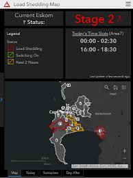Yes it is eskom'sfault that they never placed a power back up system but we do have to live with it for a while unfortunately. Load Shedding Map For The City Of Cape Town Esri South Africa