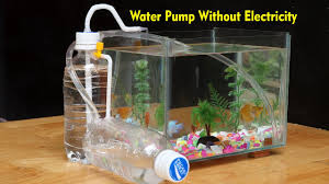 Either way, a power failure can leave you high and dry. Diy Water Pump Without Electricity For Aquarium Youtube