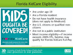 Fl Kidcare Income Eligibility Kids