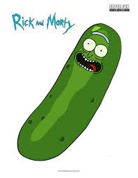 Pickle clipart coloring page pickle coloring page transparent free for download on. Pickle Rick Rick And Morty Coloring Page Super Fun Coloring