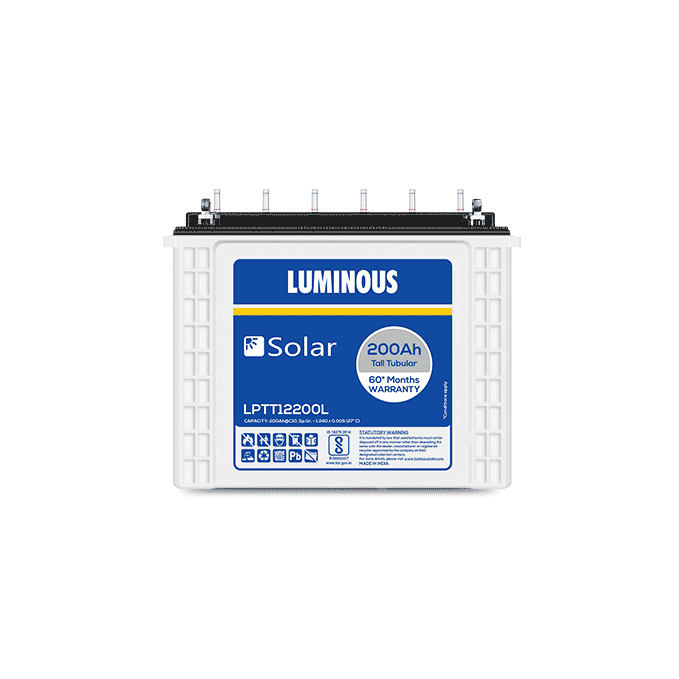 Luminous 200ah solar battery product image