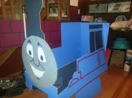Home Made Thomas The Train Made To Fit Onto A Wagon For Train Rides Thomas The Train Party Thomas The Train