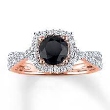 Pin By Bre Bre On My Wedding Black Diamond Engagement Rose Gold Black Diamond Black Diamond Ring Engagement