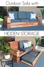 These many pictures of diy sectional sofa frame plans list may become your inspiration and informational purpose. Outdoor Sofa With Hidden Storage Building Plans Pneumatic Addict