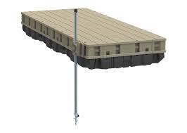 Floe's standard floating boat dock sections come in 3′, 4′, 5′, 6′ and 8′ widths and 16′, 20′ and 24′ lengths. Premium Floating Dock