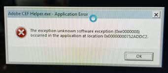 Good luck on your after effects journey, and remember to always keep exploring new territory. Error Exception Unknown Adobe Support Community 10031167