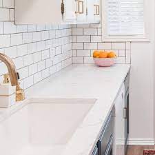 Caesarstone 10 In X 5 In Quartz Countertop Sample In White Attica 5143 The Home Depot Quartz Countertops Countertops Quartz Kitchen Countertops