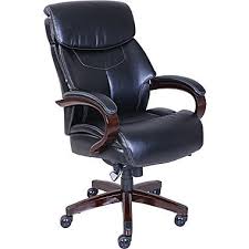 La Z Boy Bradley Leather Executive Office Chair Fixed Arms Black 46089 Us At Staples Office Chair Executive Chair Executive Office Chairs