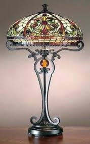 Tiffany Lampe De Table Lampes Tiffany Lanterne Luminaire Lampes Rustiques