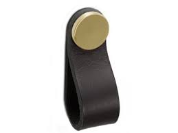 Black and wrapped black leather handles options. Flexa Black Leather Tab Handles Cabinet Knobs Cup Handles Kitchen And Cabinet Handles Modern Interior Effects