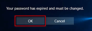 Resolved Your Password Has Expired And Must Be Changed On Windows 10