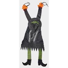 Crashing witch halloween decoration dimensions: Unbranded 74 In Crashing Witch 4215 The Home Depot