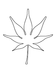Japanese Maple Leaf Pattern Use The Printable Outline For Crafts Creating Stencils Scrapbooking And Mo Maple Leaf Drawing Maple Leaf Template Leaf Template