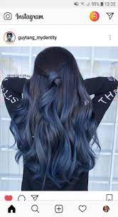 Elegant blue black hair with money pieces. Super Hair Color Blonde Blue Ombre Highlights 52 Ideas Hair Color For Black Hair Hair Inspiration Color Hair Styles