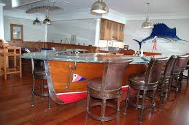 Bar Boat Bosworth Architect Boat Converted Into Bar Area Very Cool Boat Furniture Bar Areas Furniture