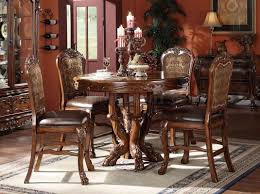 Cherry Classic Counter Height Dining Table Meja Makan Meja Kemewahan