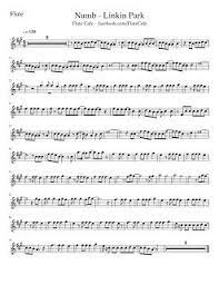 Flute Cafe Numb By Linkin Park Flute Sheet Music Flute Sheet Music Sheet Music Flute