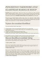 Ilmu yang mempelajari prinsip dan cara klasifikasi makhluk hidup disebut taksonomi atau sistematik. Doc Pengertian Taksonomi Atau Klasifikasi Makhluk Hidup Chalysta Alfiani Academia Edu