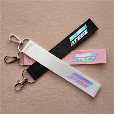 Attach the two pieces by tying, using superglue, or melting together to form the attachment to hang around your. Kpop Ateez Laser Lanyard Keychain Mobile Phone Hang Rope Key Chains Keyring Kpop Ateez Pendant High Quality New Arrivals Stationery Set Aliexpress