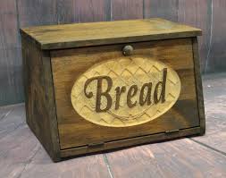 Keep your bread fresh with this simple bread box you can build in a few hours with minimal tools and materials. Wood Bread Box Bin Rustic Wooden Carved Door Bread Storage Primitive Cupboard Counter Top Vintage Inspired Country Kit Bread Storage Handmade Wood Carved Doors