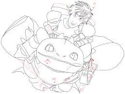 How To Draw Hiccup And Toothless From How To Train Your Dragon And Dragons Race To The Edge How To Draw Step By Step Drawing Tutorials Toothless outline with hic 1. how to draw hiccup and toothless from