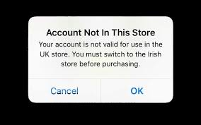 Account Not In This Store Your Account Is Not Valid For Use In The Store Appletoolbox