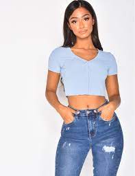 Check spelling or type a new query. Crop Top Mit Knopfen Jeans Industry