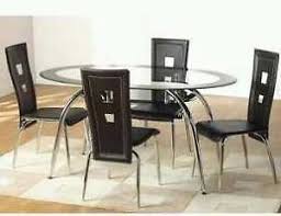 Get free shipping on qualified seats 2 people patio dining furniture or buy online pick up in store today in the outdoors department. Black Glass Dining Table 2 Tier Oval Four Chairs Black Glass Dining Table Contemporary Dining Room Sets Glass Dining Table