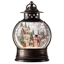 Check out snowman snow globes on zazzle. Snow Globe Lantern Snowmen Family Led Lights 30x20x10 Cm Online Sales On Holyart Com