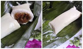 Bancuh/gaulkan tepung pulut dengan air yang telah dicampur sedikit garam(sesedap rasa) sedikit demi sedikit sehingga adunan sebati/kental. Resepi Kuih Tepung Bungkus Yang Sedap Lemak Berkrim Daily Makan