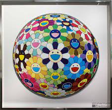 Takashi murakami flower ball silver store mini figure gashapon anime toy art. Takashi Murakami Flower Ball Gerahmt Galerie Zimmermann Und Heitmann