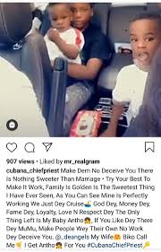 Jun 26, 2021 · reacting, pascal okechukwu aka cubana chief priest, cautioned men cheating on their wives. There Is Nothing Sweeter Than Marriage Cubana Chief Priest Advises His Followers To Make Their Marriage