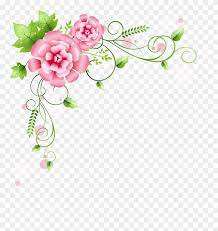 Download Hd Corner Floral Decoration Png Clipart Picture Pink Floral Corner Border Png Transparent Png And Use The Free Clip Art Digital Flowers Pink Floral