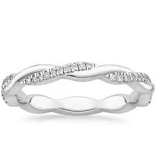 Petite Twisted Vine Eternity Nature Inspired Diamond Wedding Ring 18k White Gold Setting Price Eternity Ring Diamond Wedding Anniversary Rings Platinum Wedding Rings