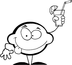 100% free sweet treats coloring pages. Lemon Drinking Lemonade Coloring Page Free Printable Coloring Pages For Kids