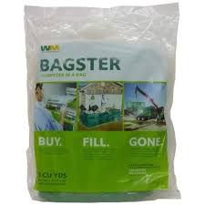 Wm Bagster Dumpster In A Bag 775 658 At The Home Depot Dumpster Bag Outdoor Trash Cans