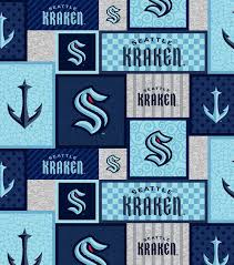 High quality seattle kraken wallpaper gifts and merchandise. Seattle Kraken Nhl Patch Fleece Fabric Joann